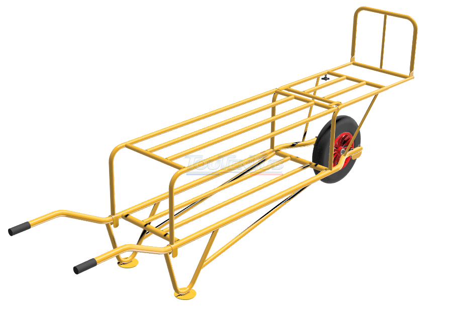 Brouette de récolte serre spéciale avec réhausse