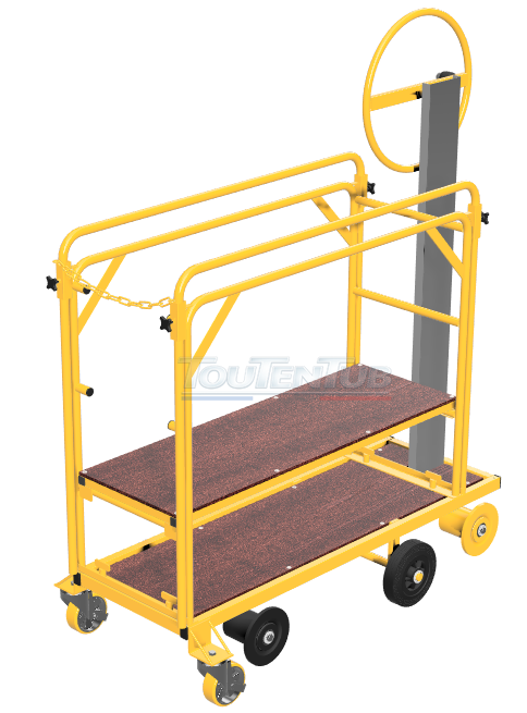 Chariot à volant de récolte sur rails – Image 2