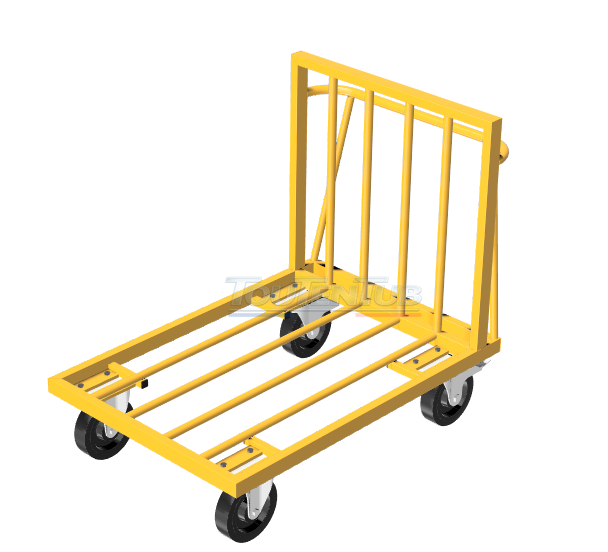 Chariot de manutention à roulettes