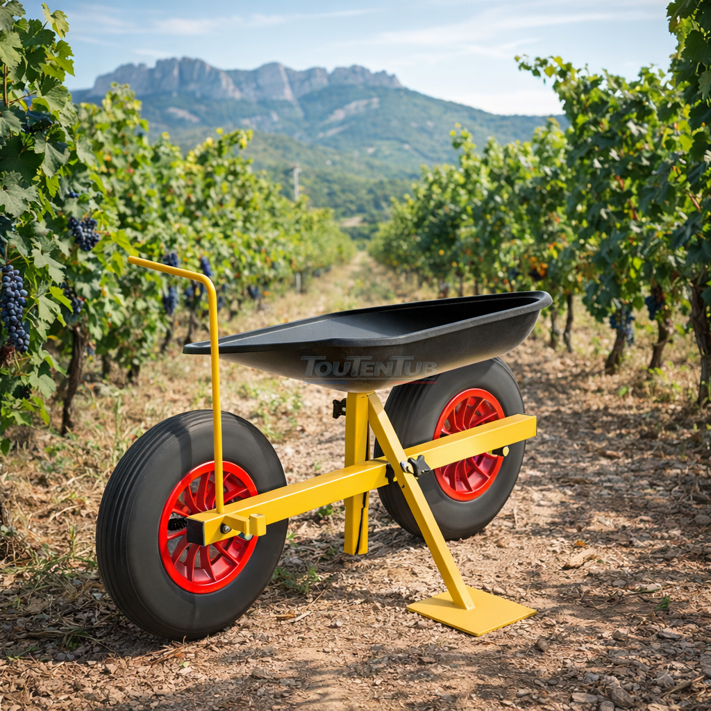 Siège de travail 2 roues spécial vigne – Image 2