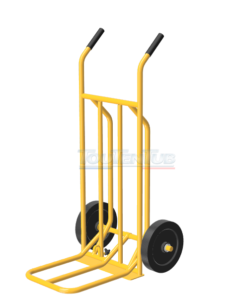 Diable à bavette repliable roues increvables