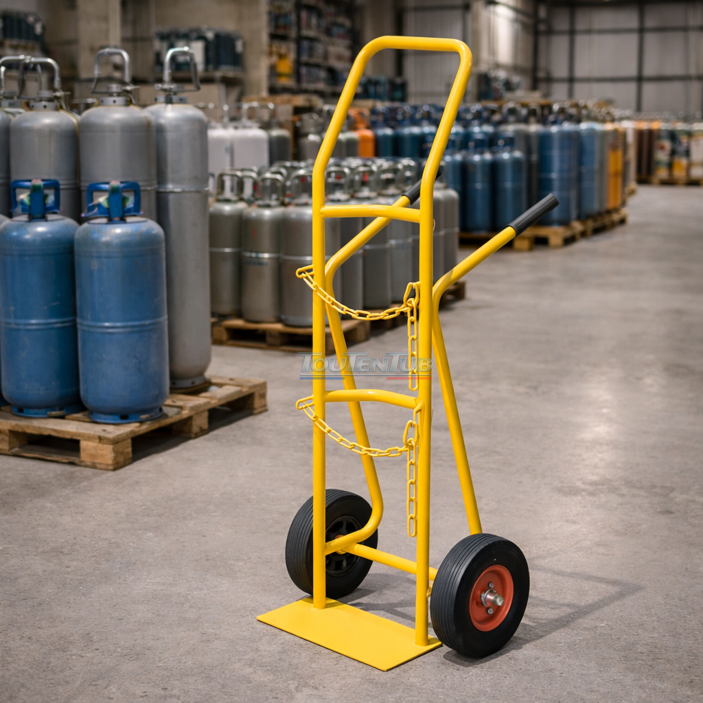 Diable bouteille de gaz roues gonflables – Image 2