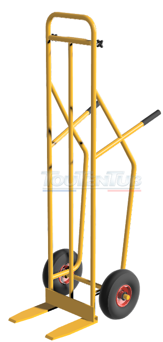 Diable fourches F1 roues gonflables