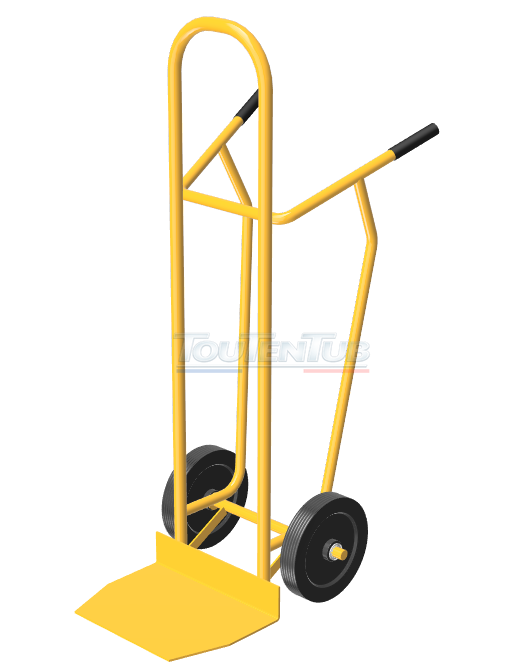 Diable palette sans réhausse roues increvables