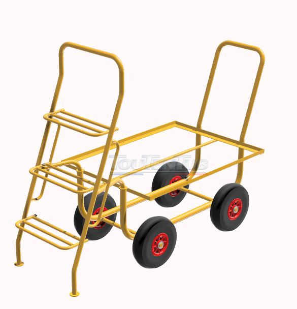 Échelle landau de cueillette - 3 marches – Image 2