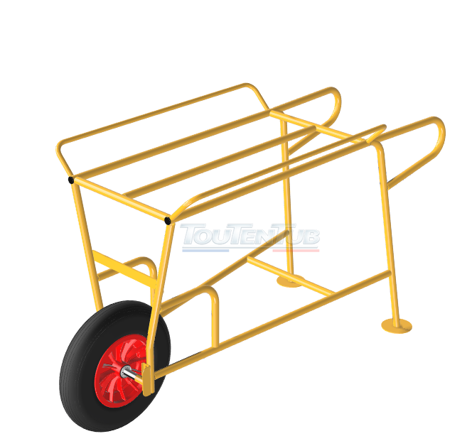 Raisinette 2 plateaux - Brouette de cueillette raisin