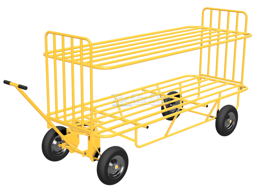 Remorque de récolte fraise hors sol