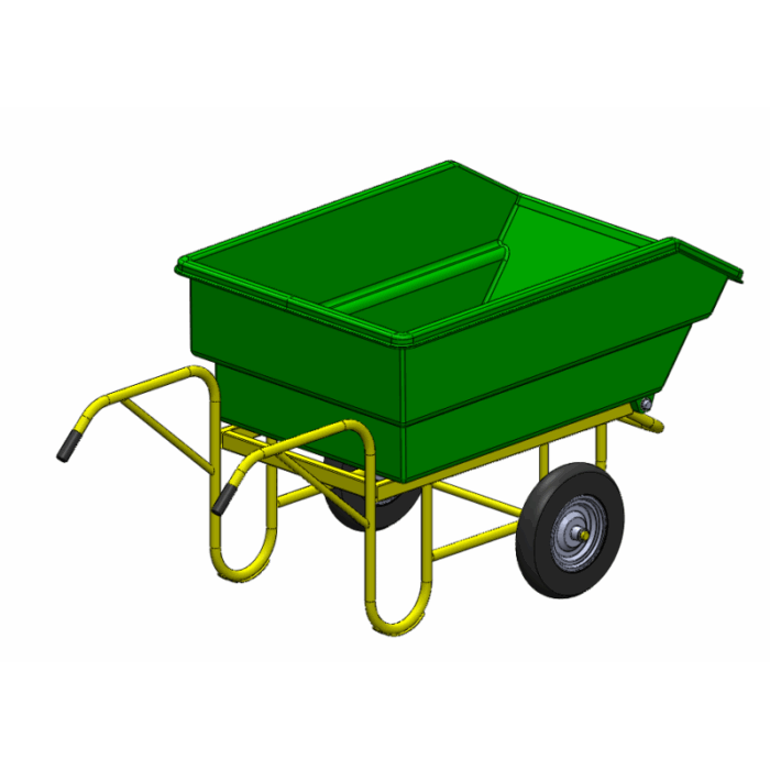 Chariot benne 450 litres – Image 3
