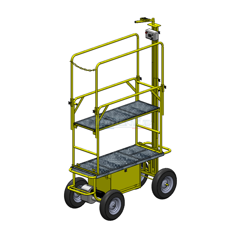 Chariot électrique de cueillette sur roues – Image 4