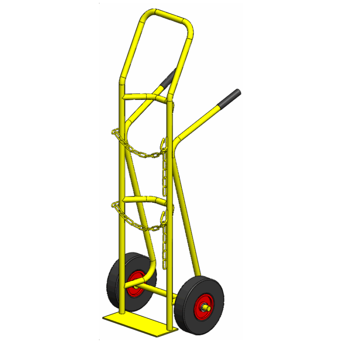 Diable bouteille de gaz roues gonflables