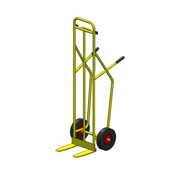 Diable fourches F1 roues gonflables
