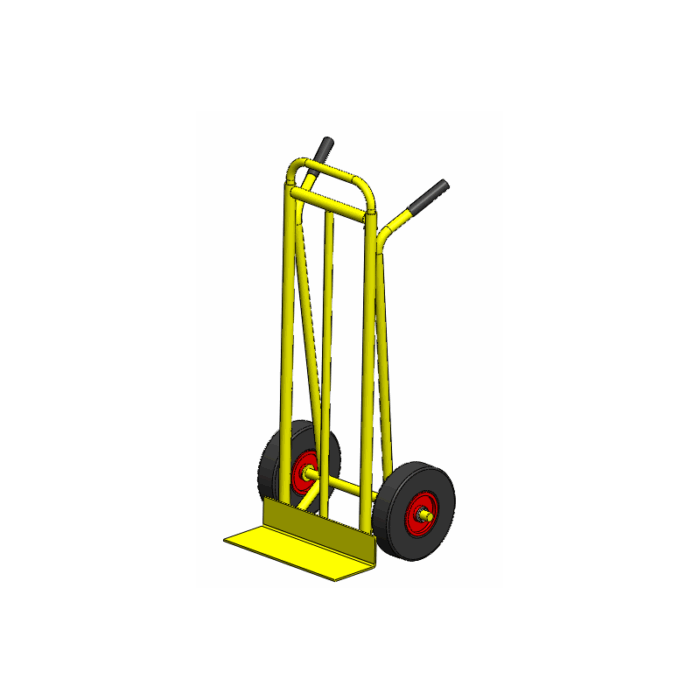 Diable messager palette courte roues gonflables