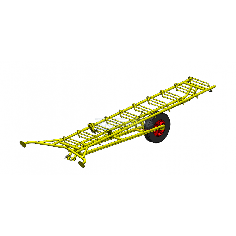 Brouette échelle de cueillette / récolte HI 10 pliante dégagée – Image 2