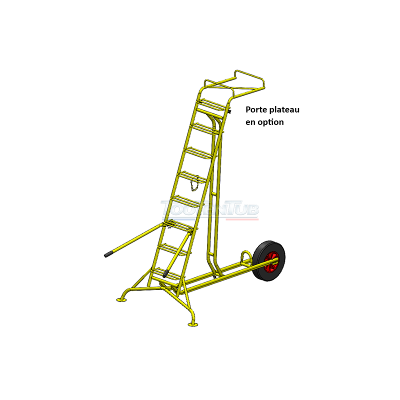 Brouette échelle hirondelle HI 8 pliante dégagée CONFORME FD – Image 3
