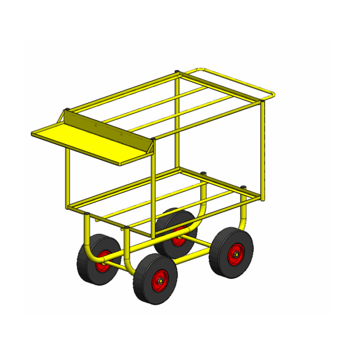 Landau fraise hors sol 2 plateaux – Image 2