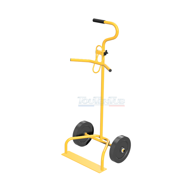 Diable porte pot et poubelle roues increvables – Image 2