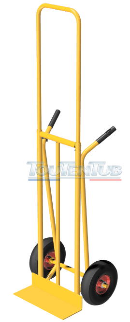 Diable messager palette courte roues gonflables