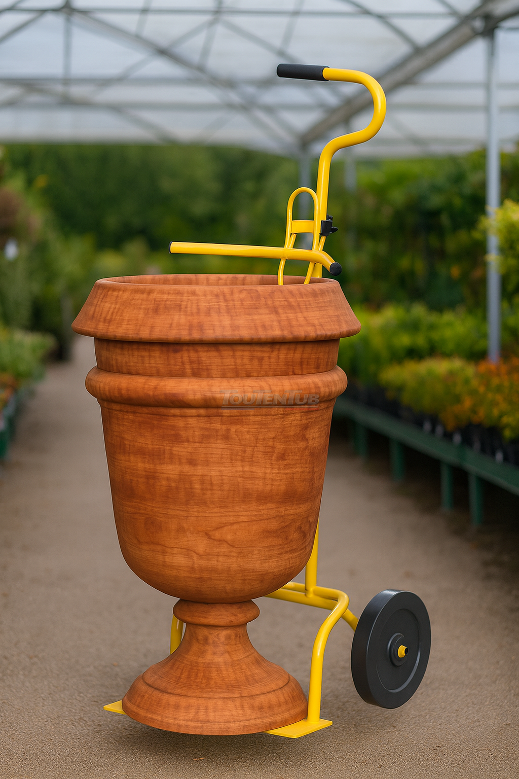 Diable porte pot et poubelle roues gonflables – Image 3