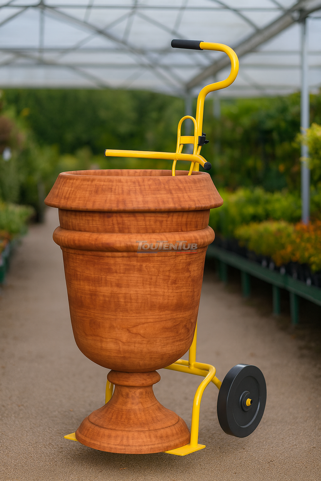 Diable porte pot et poubelle roues gonflables – Image 3