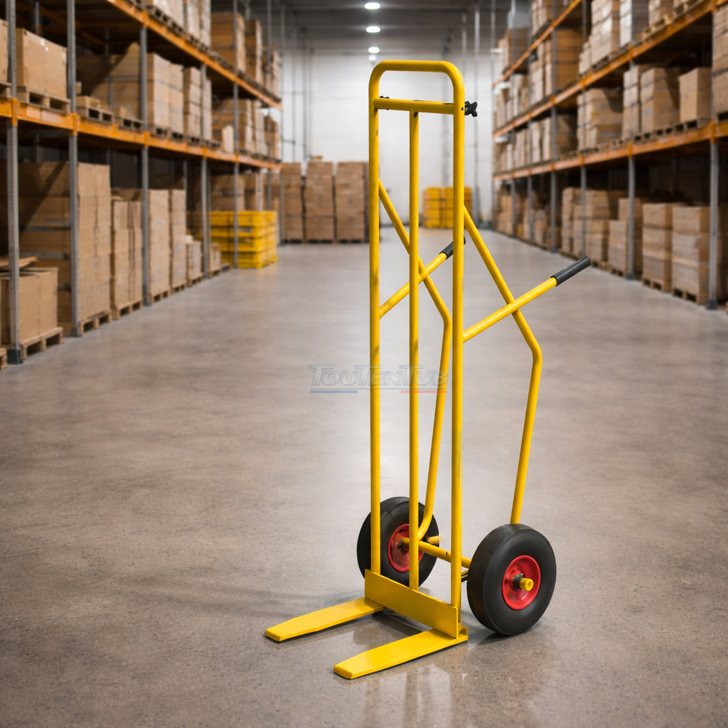 Diable fourches F1 roues gonflables – Image 2