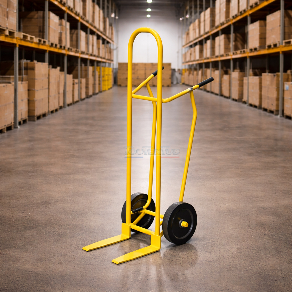 Diable fourches sans réhausse roues increvables – Image 2