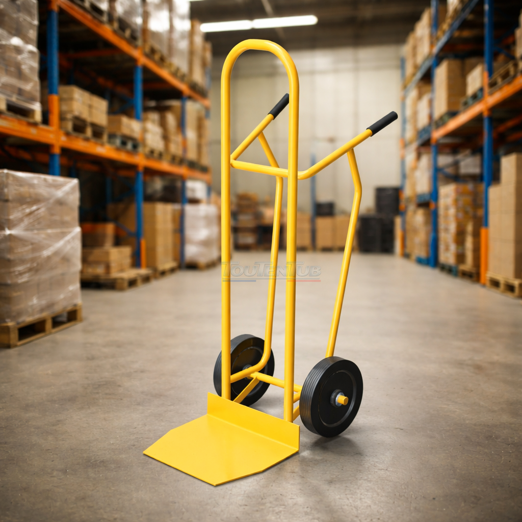 Diable palette sans réhausse roues increvables – Image 2