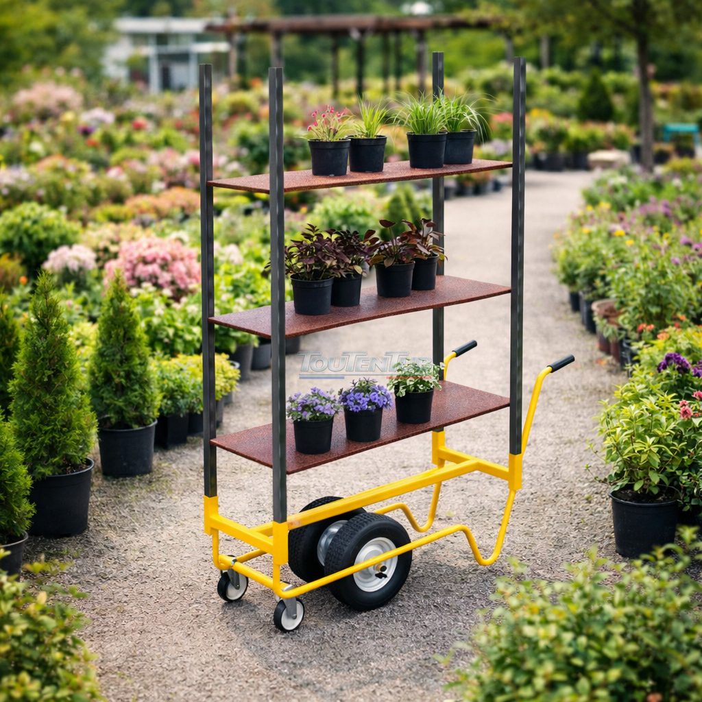 Chariot 2 roues Roll à fleurs – Image 4