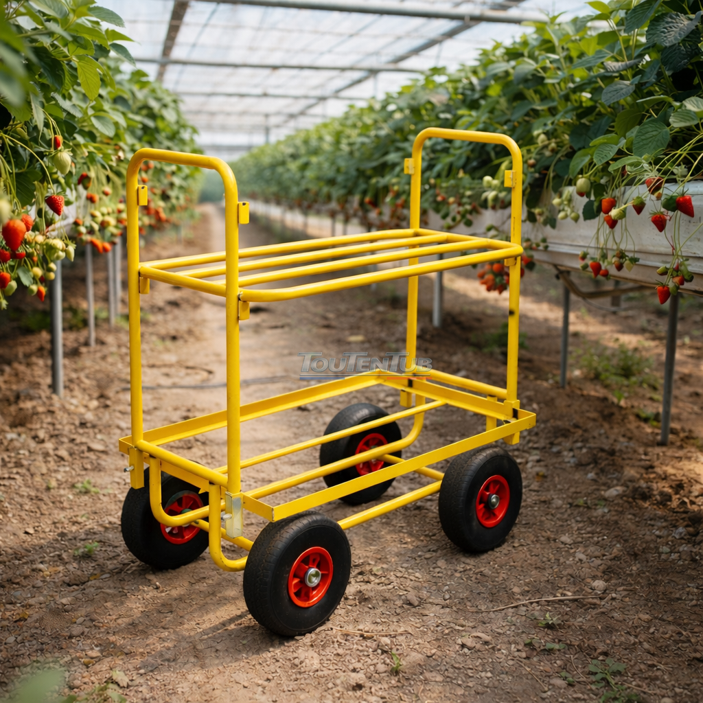 Landau de cueillette fraise hors sol réglable – Image 2