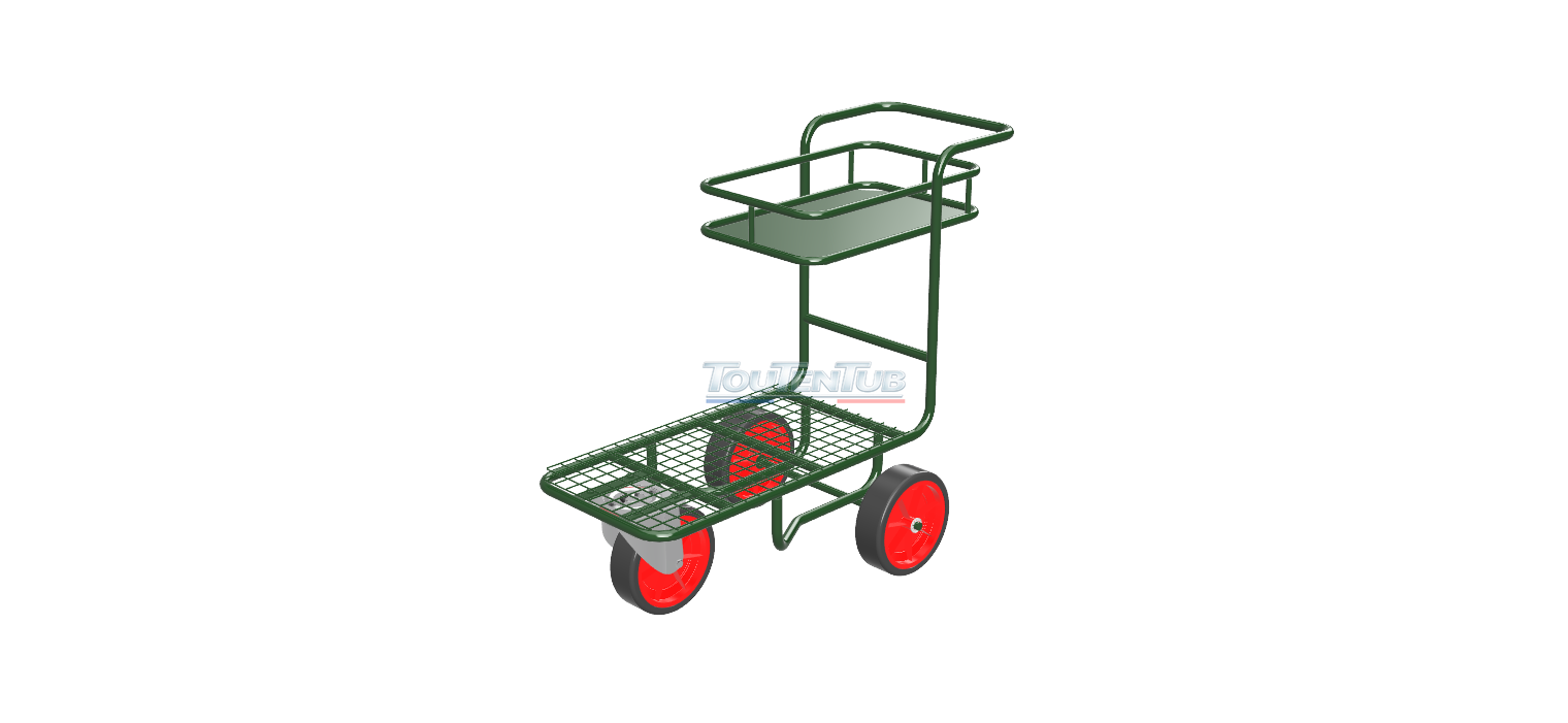 Chariot jardinerie 3 roues (baladeuse) – Image 2